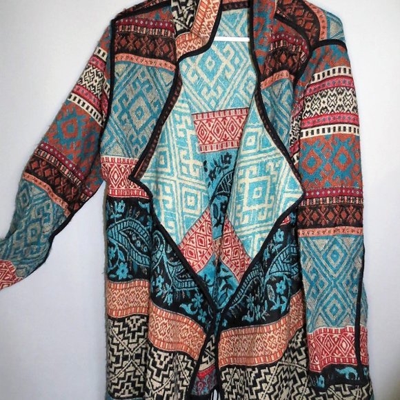 ISHKA - WRAP STYLE HOODIE JACKET - SIZE L/XL - Picture 3 of 5